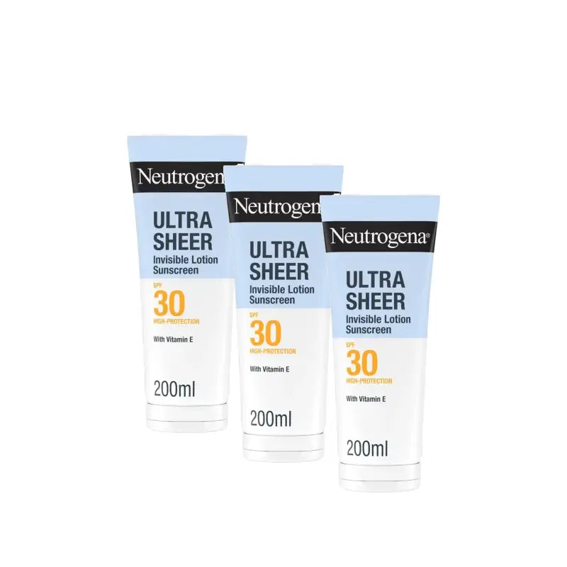 Neutrogena Ultra Sheer Unsichtbare Feuchtigkeitslotion LSF 30, 3er-Pack à 200 ml