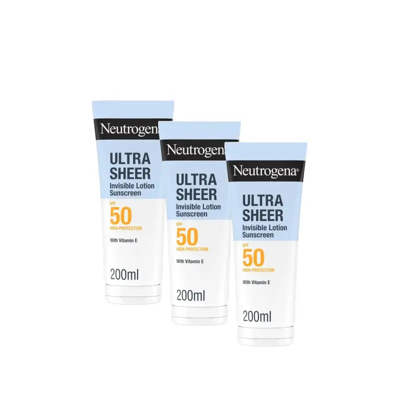 Neutrogena Ultra Sheer Unsichtbare Feuchtigkeitslotion LSF 50, 3er-Pack à 200 ml