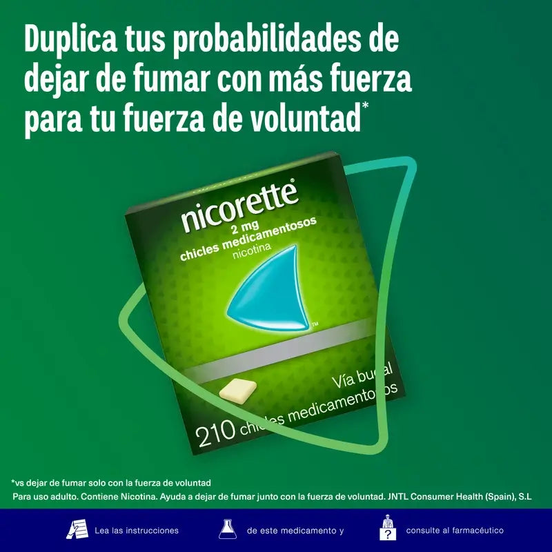 Nicorette 2 mg 210 Kaugummi