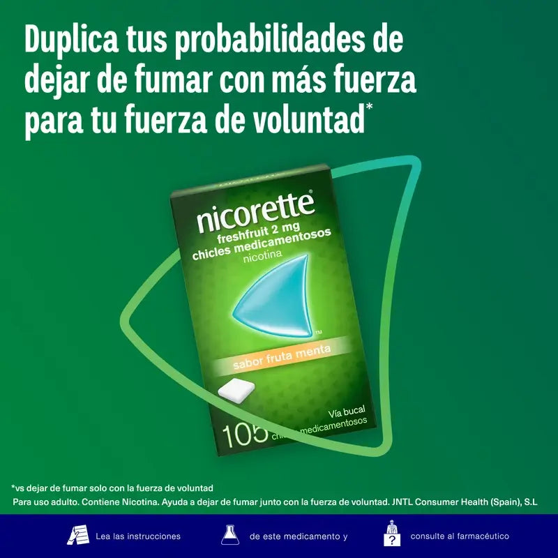 Nicorette Freshfruit 2 mg 105 Kaugummi