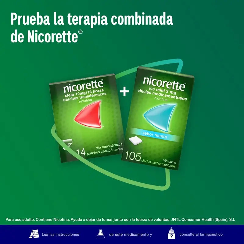 Nicorette Ice Mint 2 mg 105 Kaugummi