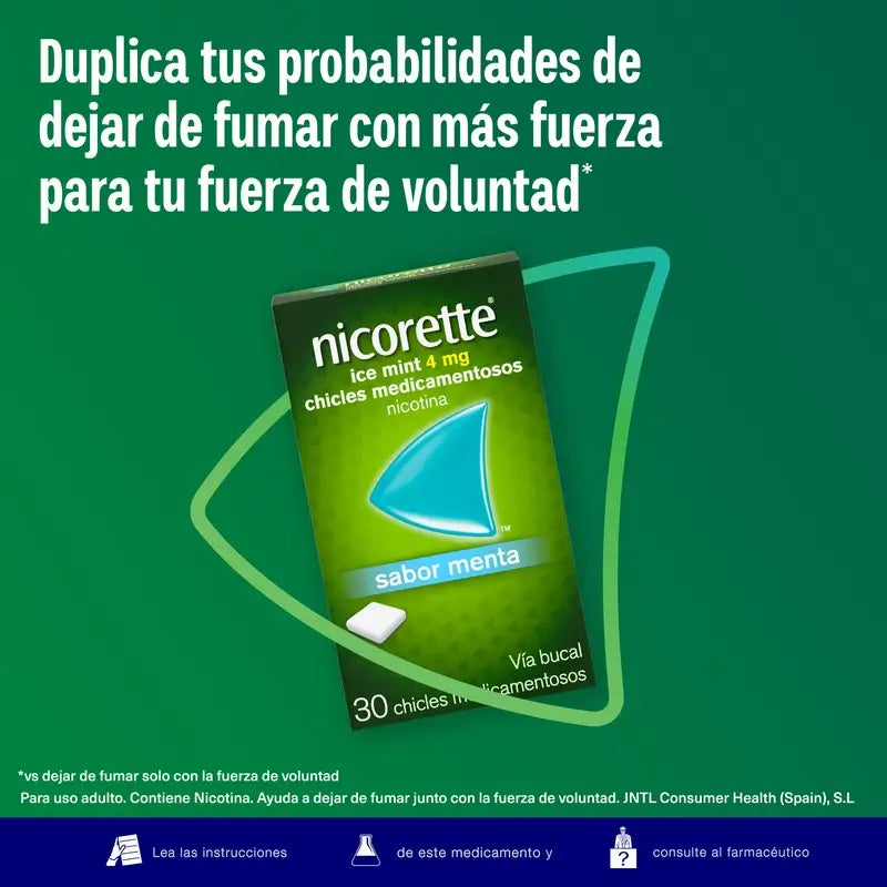Nicorette Ice Mint 4 mg 30 Kaugummis