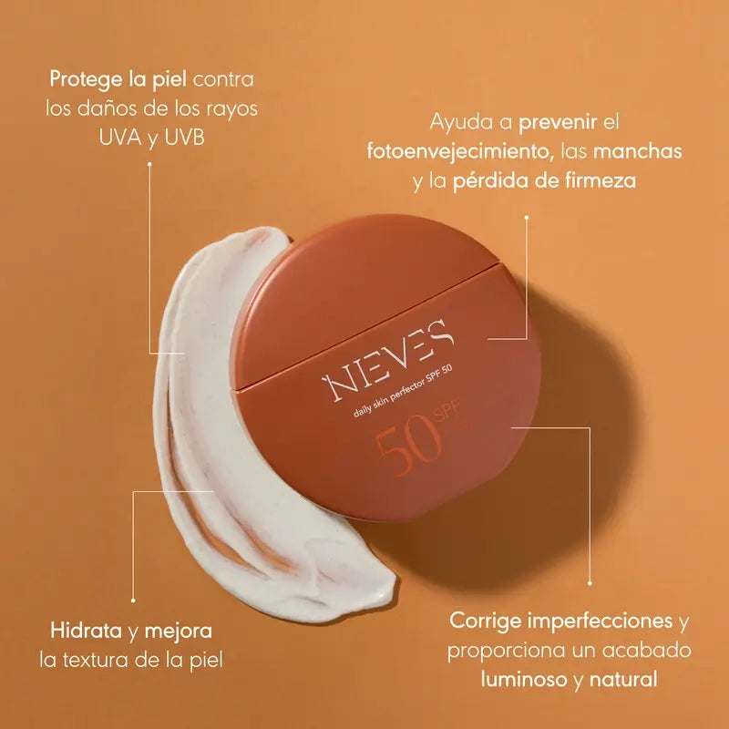 Nieves By Nieves Álvarez Täglicher Hautperfektionierer SPF50, 50 ml