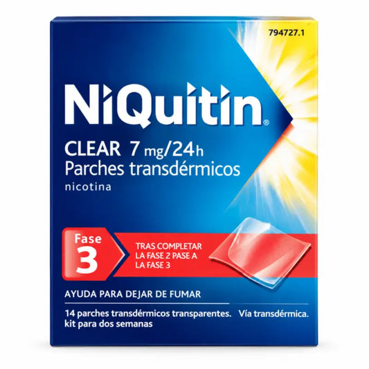 Niquitin Clear 7 mg, 14 transdermale Pflaster 24H