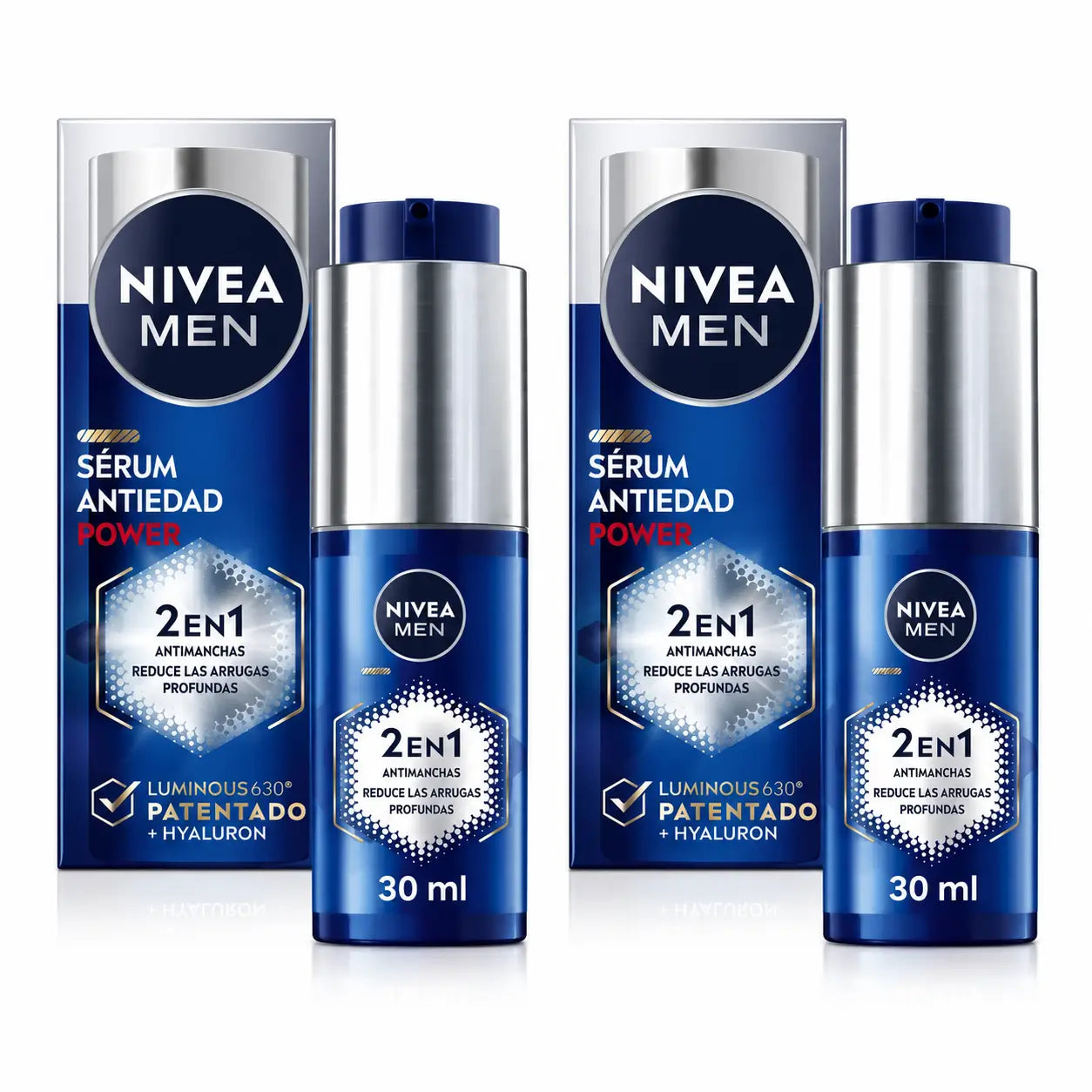 Nivea Men Power Anti-Punkt & Anti-Falten Serum 2In1, 30 ml, 2er Pack