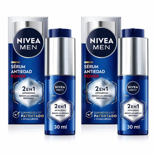 Nivea Men Power Anti-Punkt & Anti-Falten Serum 2In1, 30 ml, 2er Pack