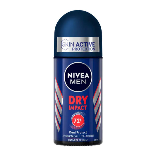 Nivea Men Roll On Dry Impact Deodorant, 50 ml