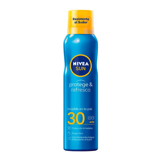 NIVEA Sun SPF30 Protect & Refresh Invisible Sun Mist Spray, 200 ml