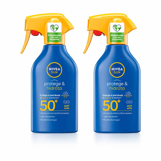 NIVEA Sun Protect & Moisturise SPF50+ Sonnenspray, 270 ml, 2er Pack