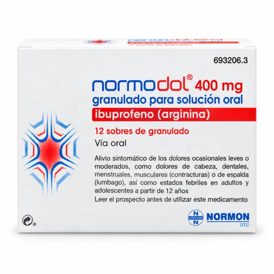 Normodol 400 mg, 12 Sachets Granulat zum Einnehmen