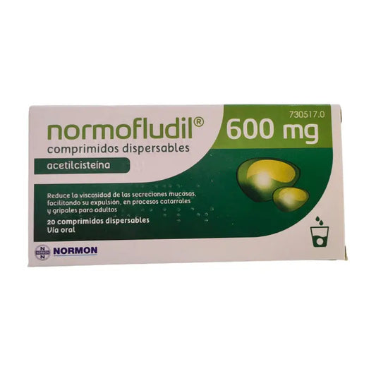 Normofludil 600 mg, 20 Dispersible Tablets