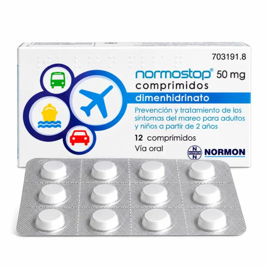 Normostop 50 mg Dimenhydrinat 12 Tabletten