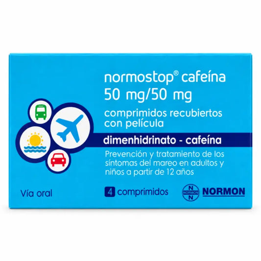 Normostop Koffein 50 mg/ 50 mg, 4 Filmtabletten
