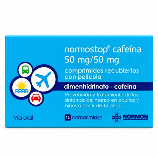 Normostop Koffein 50 mg/ 50 mg, 12 Filmtabletten