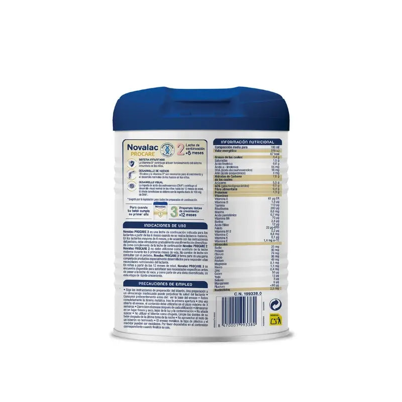 Novalac Procare 2 Folgemilch, 4X800 Gr