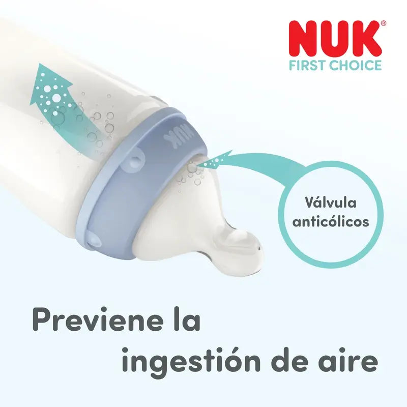 NUK First Choice+ Babyflasche 150 ml, Sauger S, 0m+, Wal