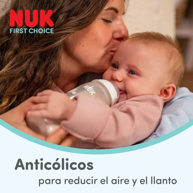 NUK First Choice+ Babyflasche 150 ml, Sauger S, 0m+, Wal