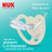 NUK Perfect Match Air Schnuller aus Silikon T1 0–6 Monate Mickey Mouse Rot/Grau, 2 Stück