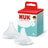 NUK Perfect Match Silikon-Sauger, Durchfluss M, ab 3 Monaten, 2 Stück