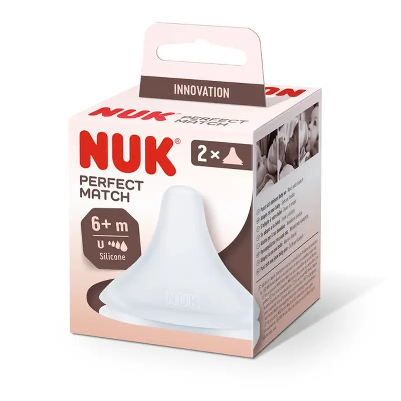 Nuk Nippel Perfect Match Silikon Universal X 6M+ , 2 Einheiten