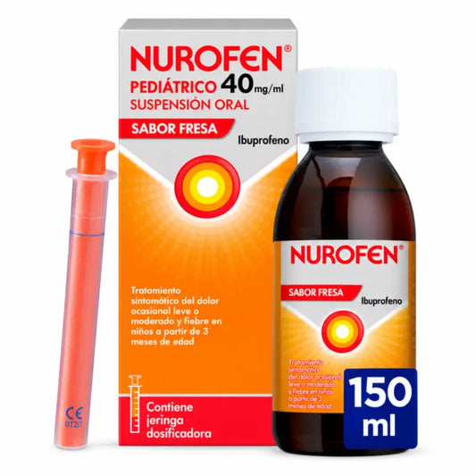 Nurofen Pädiatrie 40 mg/ml Suspension mit Erdbeergeschmack 150 ml