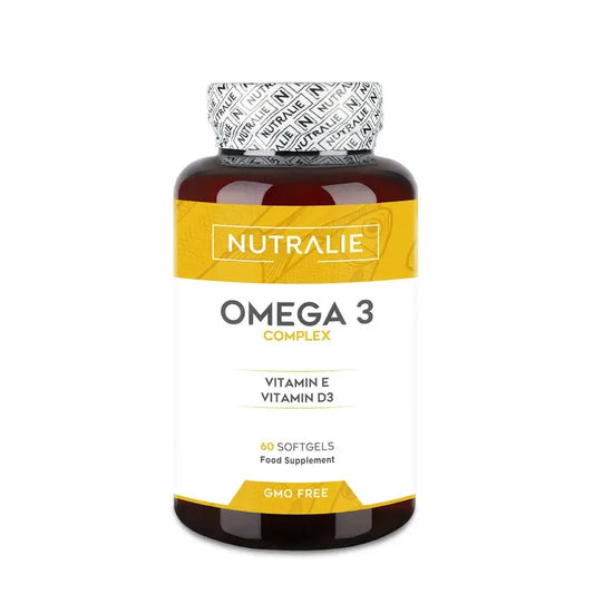 Nutalie Omega 3 Complex 2000mg EPA DHA with Vitamin E + D, 60 Capsules