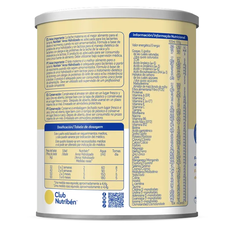 Nutribén Hydrolysierter Reis 400 g