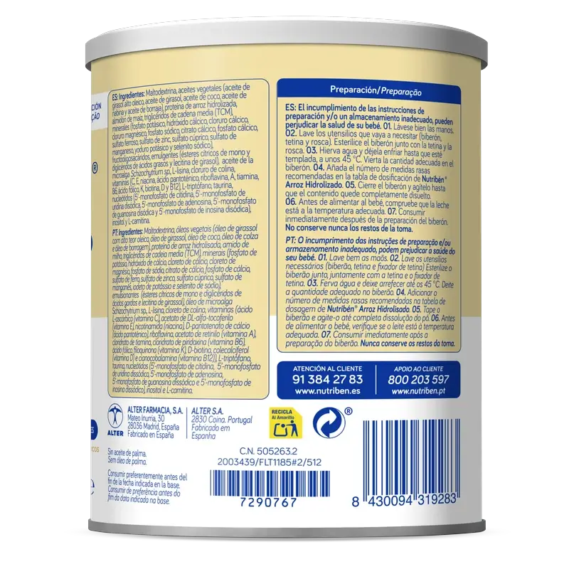 Nutribén Hydrolysierter Reis 400 g