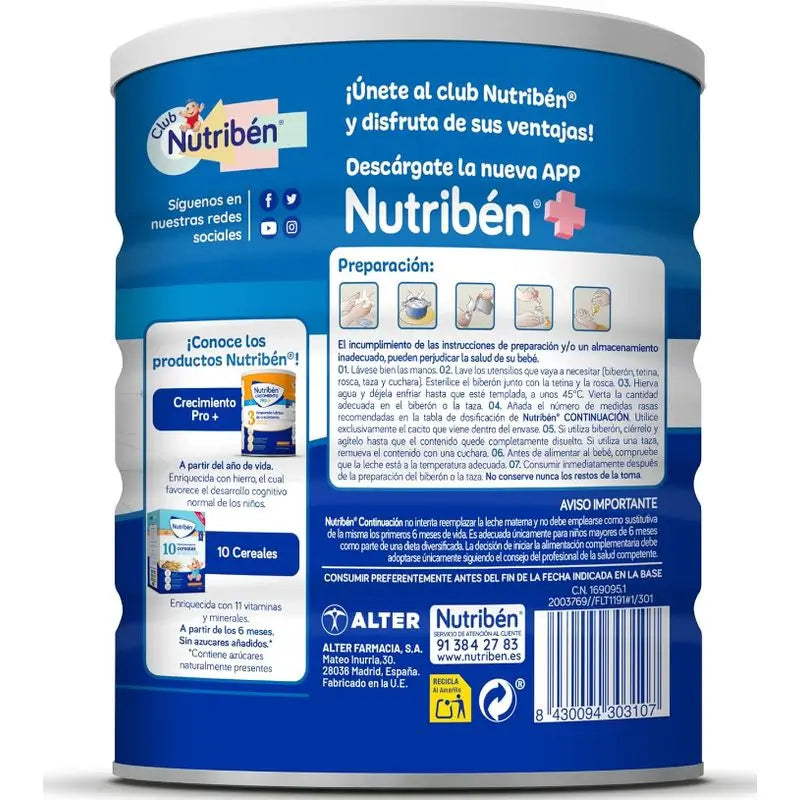 Nutribén Pro-Alfa 2 Folgemilch, 800 g