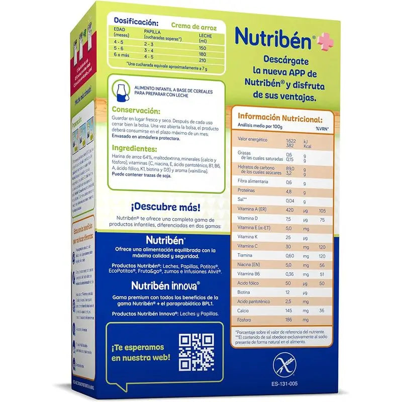 Nutriben Papilla Reiscreme 300 g