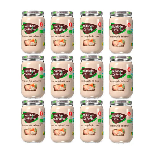 Nutriben Potito Öko-Reis mit Huhn vom Bauernhof, 12 x 235 Gramm