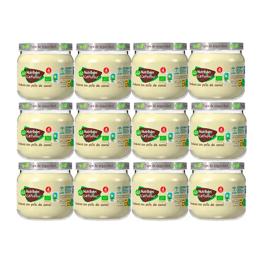 Nutriben Potito Eco Home Fleisch-Gemüse-Huhn, 12 x 120 Gramm