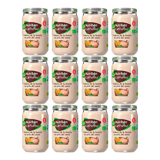 Nutriben Potito Eco Huhn und Gemüse , 12 x 235 Gramm
