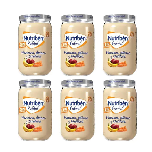 Nutriben Potito Apfel Banane & Karotte , 6 x 235 Gramm