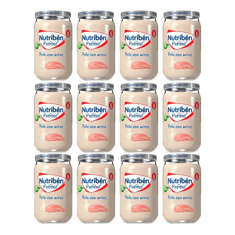 Nutriben Potito Huhn mit Reis , 12 x 235 Gramm