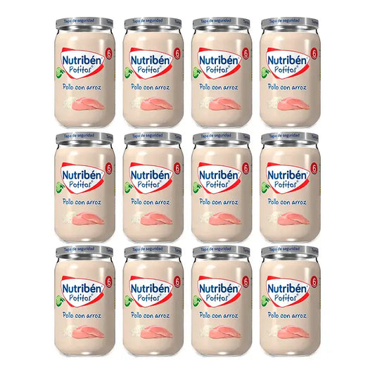 Nutriben Potito Huhn mit Reis , 12 x 235 Gramm