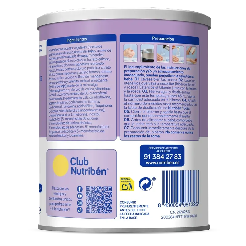 Nutribén Soja-Hydrolysat-Milch 400g