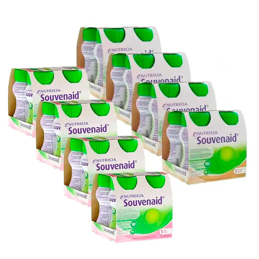 Nutricia Souvenaid Smoothies Geschmacksrichtung Erdbeere & Cappuccino, 16 Einheiten x Geschmack