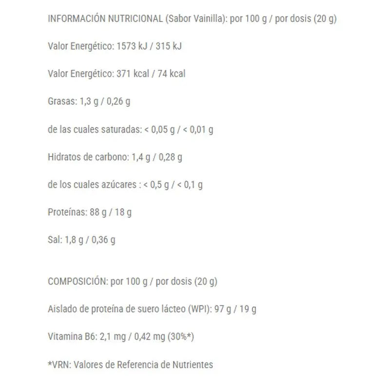 Nutrisport Iso Wey Null Null Neutral , 1 kg