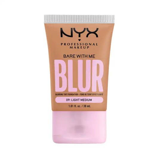 Nyx Bare With Me Blur Skin Tint, verwischende Foundation, mattes Finish, Farbton 09 , 30 ml