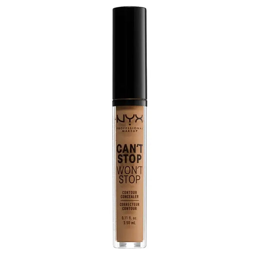 Nyx Can'T Stop Won't Stop, Concealer Shade 12.7 Neutral Tan für dunkle Haut, 3,5 ml