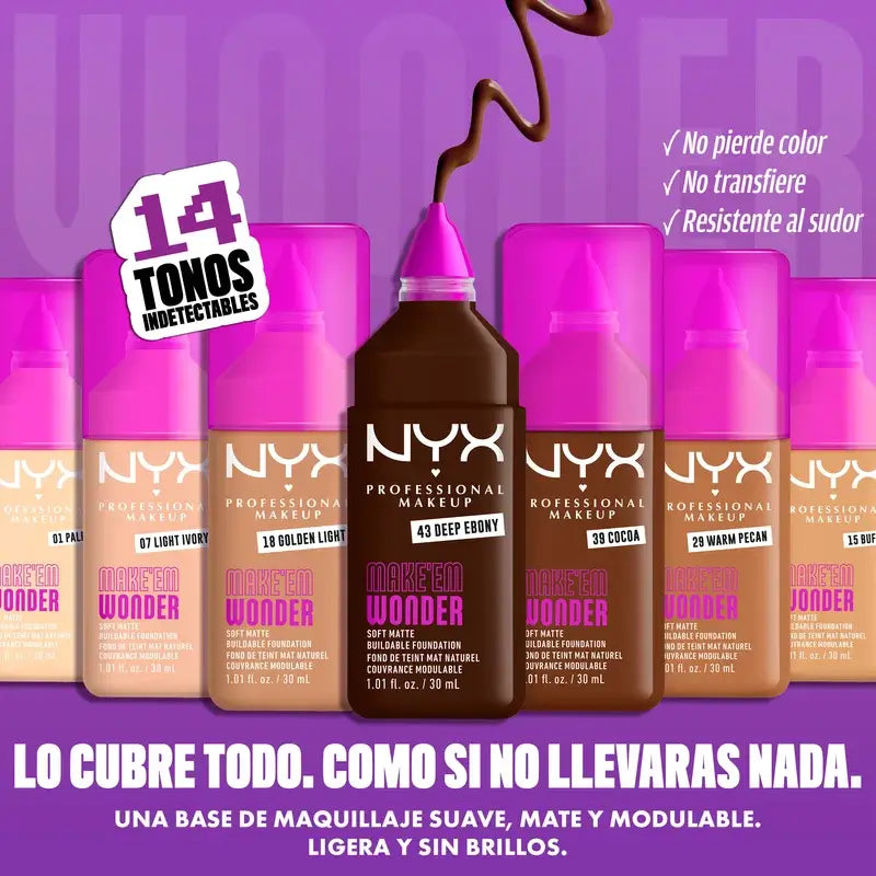 Nyx Cosmetics Make Em Wonder Fdt Vanille, 30 ml