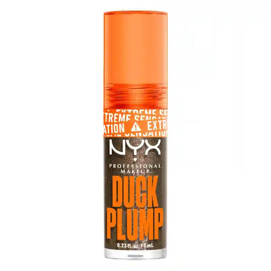 Nyx Duck Plump Hochpigment-Lippenglanz Volumising Gloss Glitter Brown 21 , 7 ml