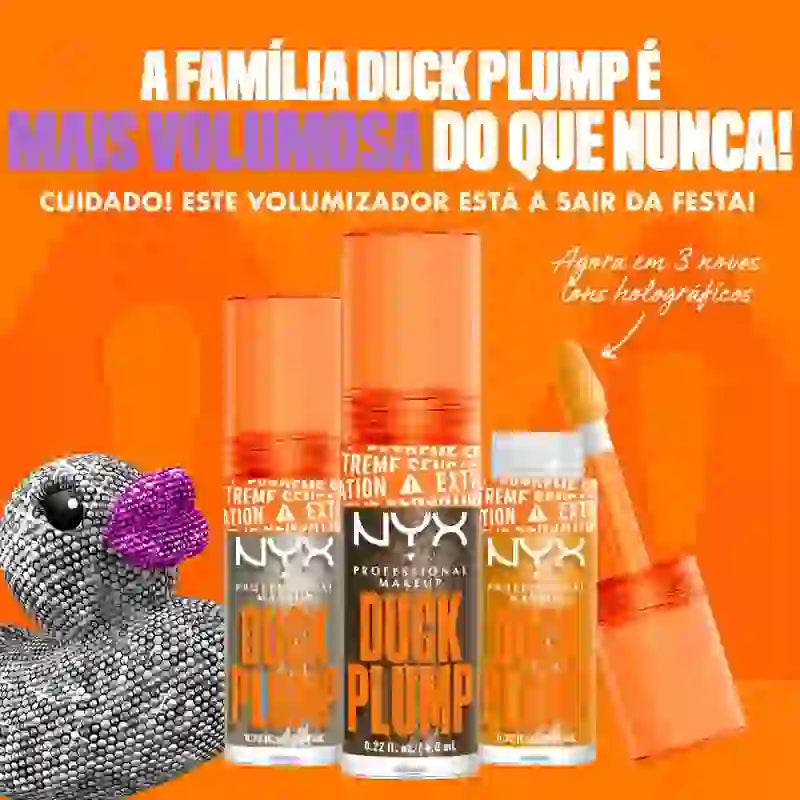 Nyx Duck Plump Hochpigment-Lippenglanz Volumising Gloss Glitter Brown 21 , 7 ml