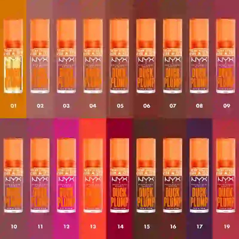 Nyx Duck Plump Hochpigment Lip Gloss Volumising Gloss Hall Of Flame , 7 ml