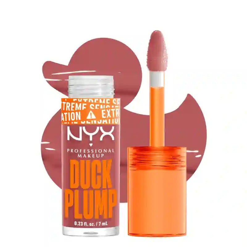 Nyx Duck Plump High Pigment Lip Gloss Volumising Lip Gloss Nude Swings 03 , 7 ml