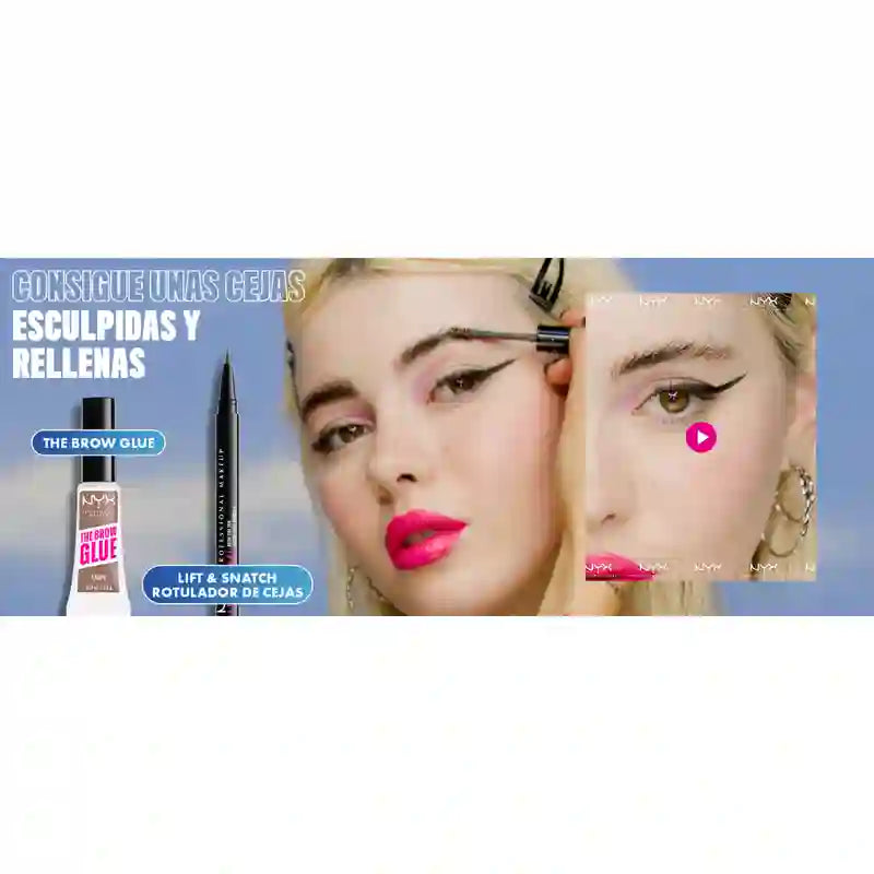 Nyx Brow Tint Pen Lift&Snatch! Brauenstift, lang anhaltend 16H, vegane Formel, Farbton Aschbraun , 1 ml
