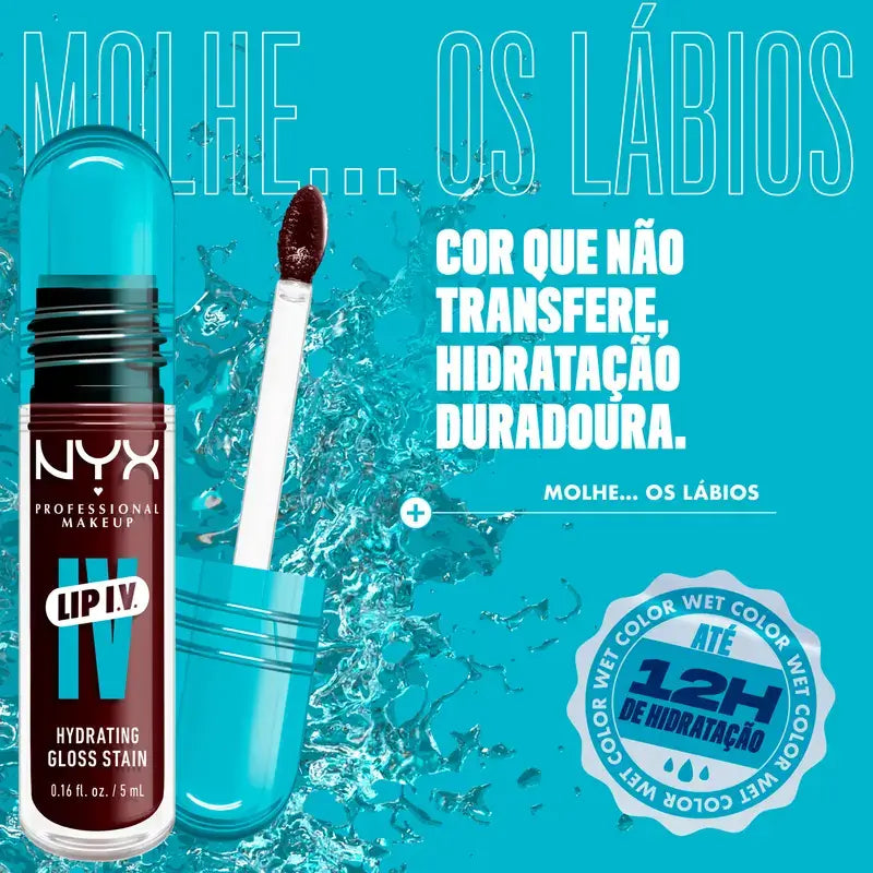 Nyx Lip Iv Lippenfarbe Water Bout Wine Farbton 15 , 5 ml
