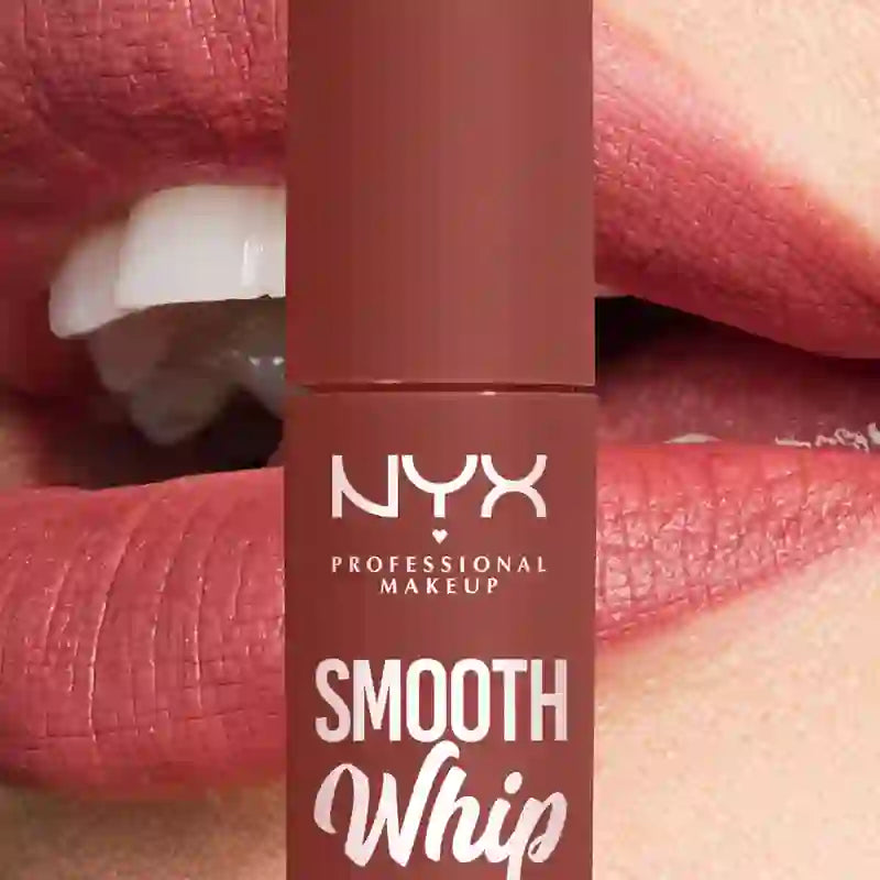 Nyx Smooth Whip Matte Lip Cream, cremiger flüssiger Lippenstift, matt, Latte Foam Shade, 4 ml