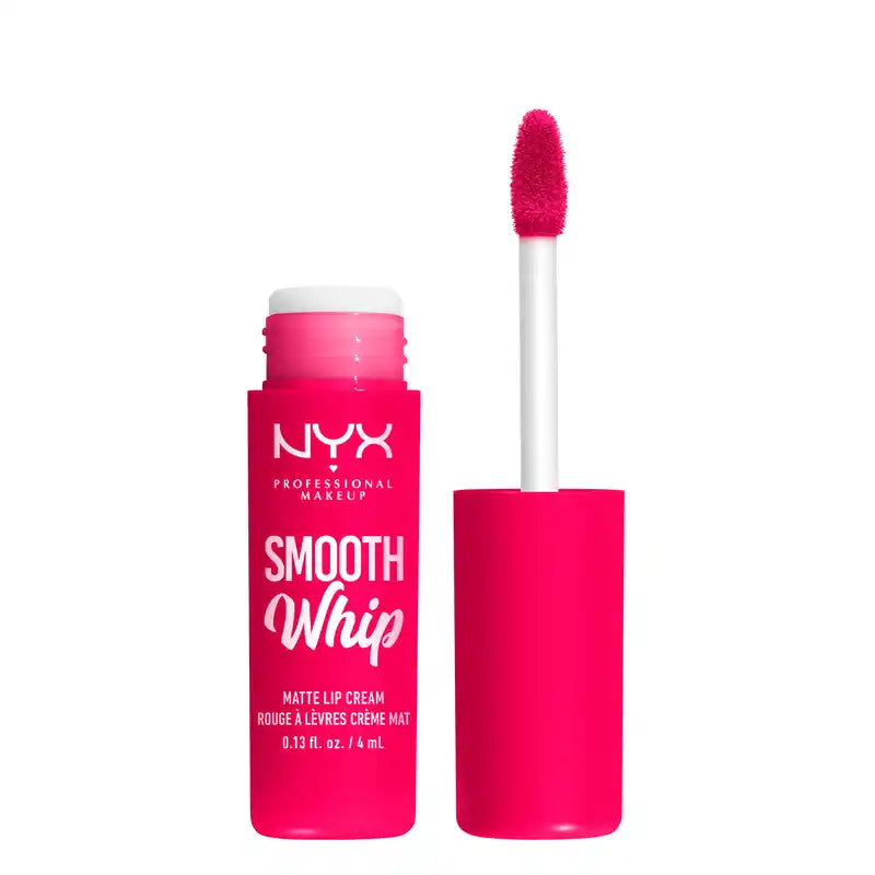 Nyx Smooth Whip Matte Lip Cream, cremiger flüssiger Lippenstift, matt, Farbton Pillow Fight , 4 ml